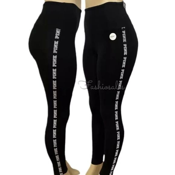 PINK Victoria's Secret Pants - Victoria’s Secret Pink high Waist leggings Black XXlarge